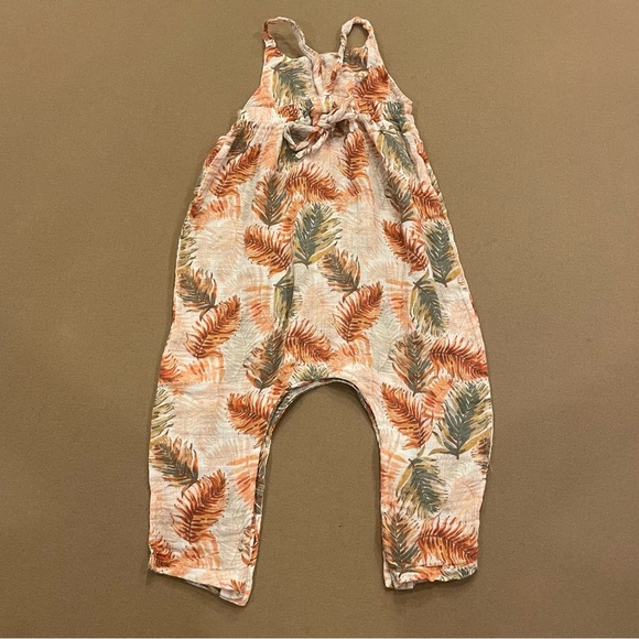 Angel Dear Girl’s Tie Back Romper 100% Cotton Muslin Size 18-24 Months - Picture 5 of 11